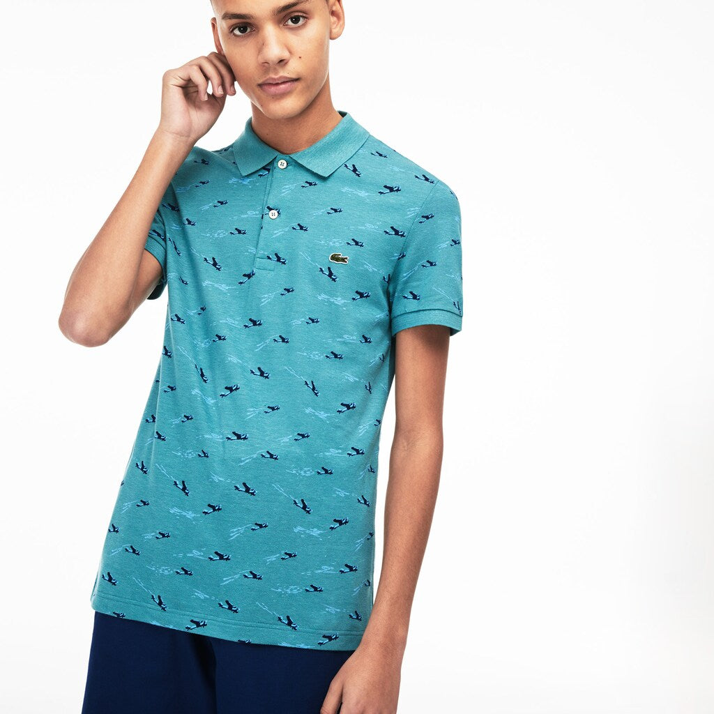 Slim Fit Cotton And Linen Piqué Polo | Lacoste Mens