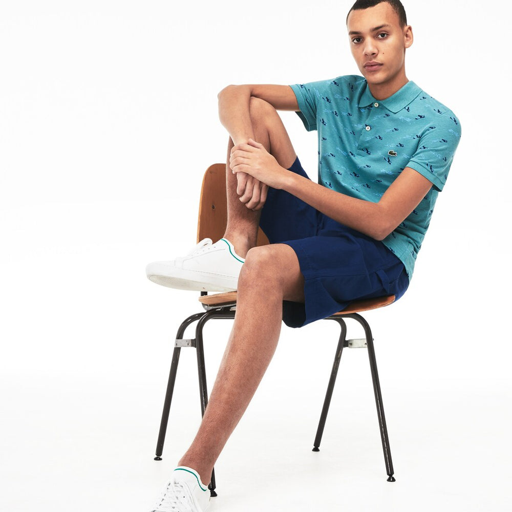 Slim Fit Cotton And Linen Piqué Polo | Lacoste Mens