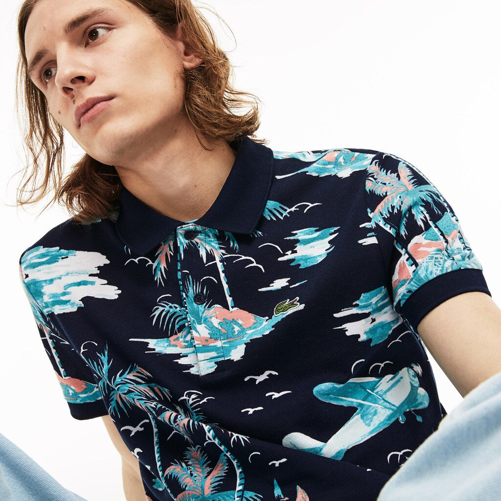 Regular Fit Cotton Mini Piqué Polo | Lacoste Mens