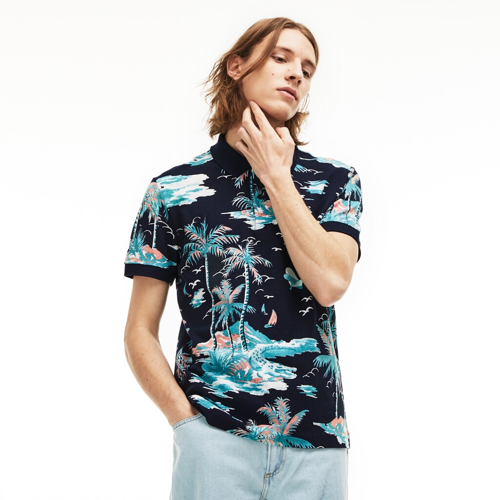 Regular Fit Cotton Mini Piqué Polo | Lacoste Mens