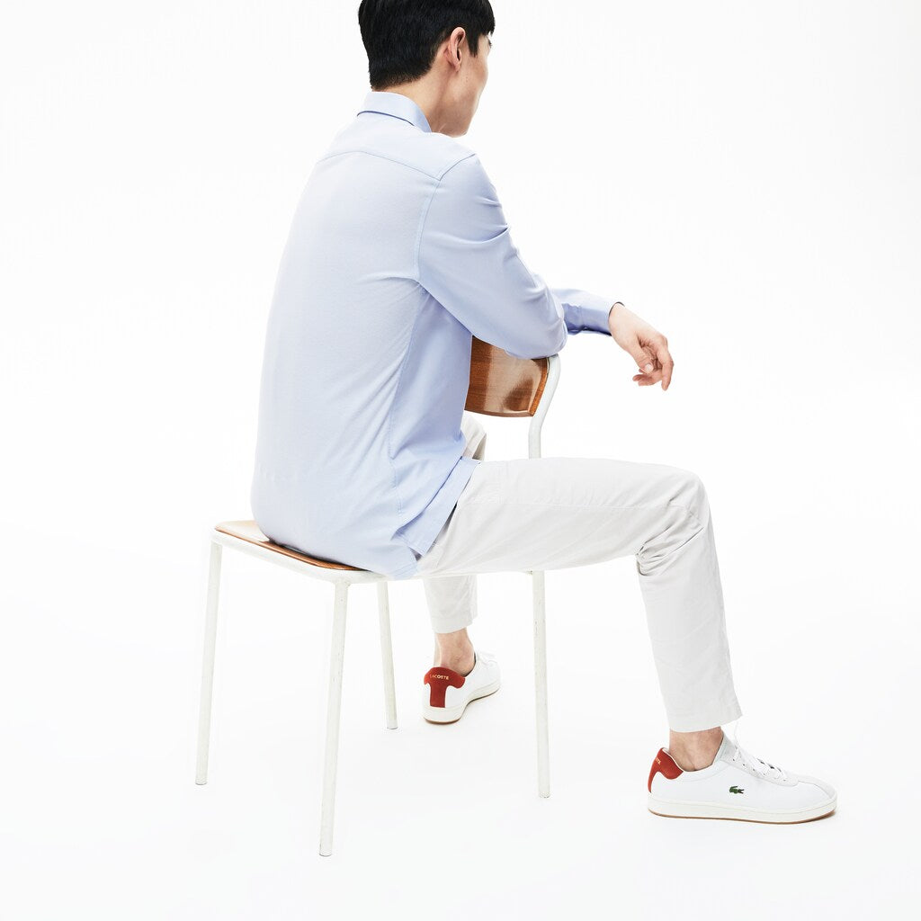 Motion Slim Fit Cotton Mini Piqué Shirt | Lacoste Mens