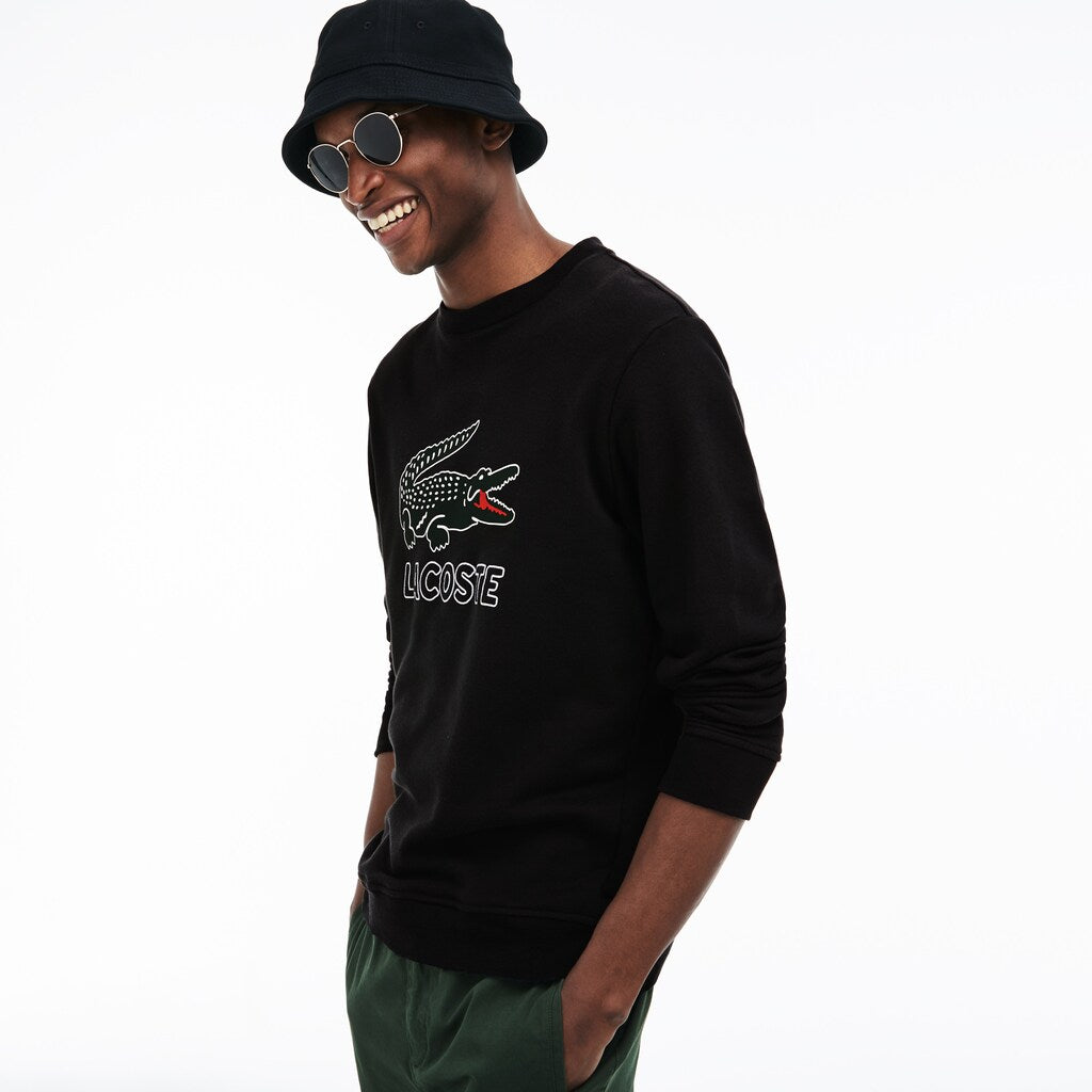 Graphic Croc Sweatshirt | Lacoste Mens