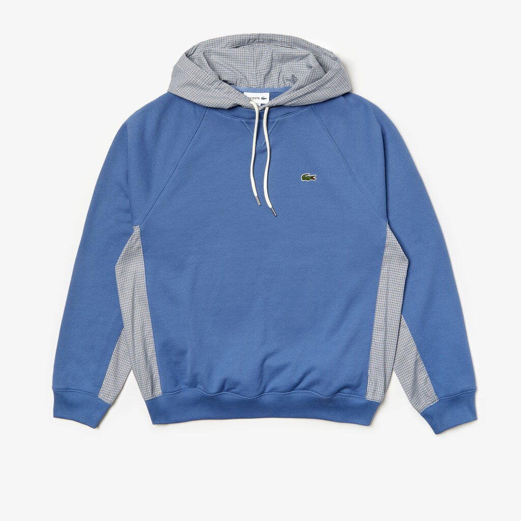 Paneled Print-Blocked Hooded Sweatshirt | Lacoste Mens