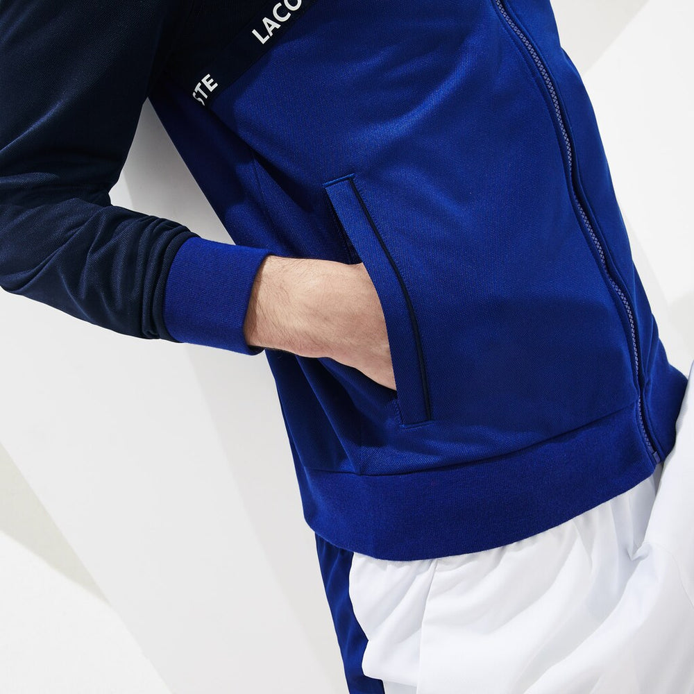SPORT Signature Band Piqué Zip Sweatshirt | Lacoste Mens