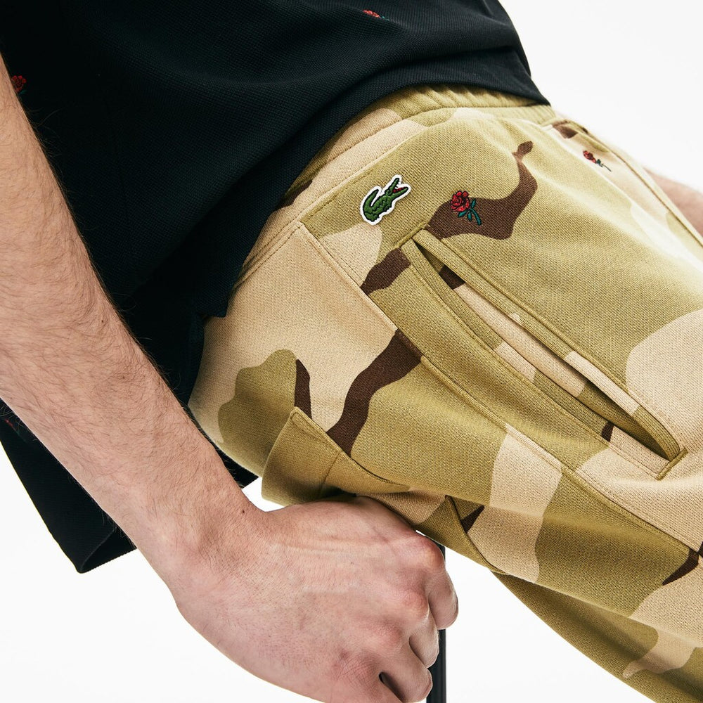 Live Rose Embroidered Camo Sweatpant | Lacoste Mens