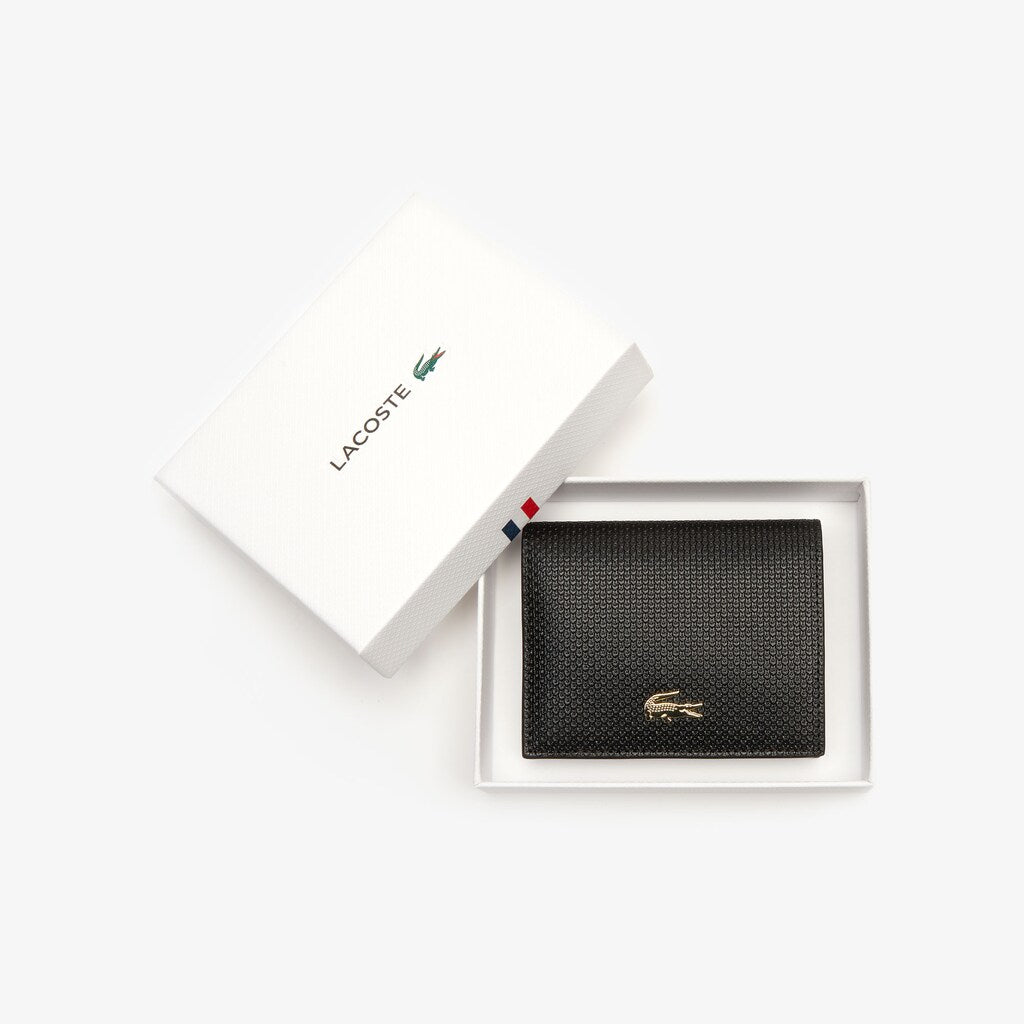 Wo  Chantaco Leather Bi-fold Wallet with Coin Purse | Lacoste Womens