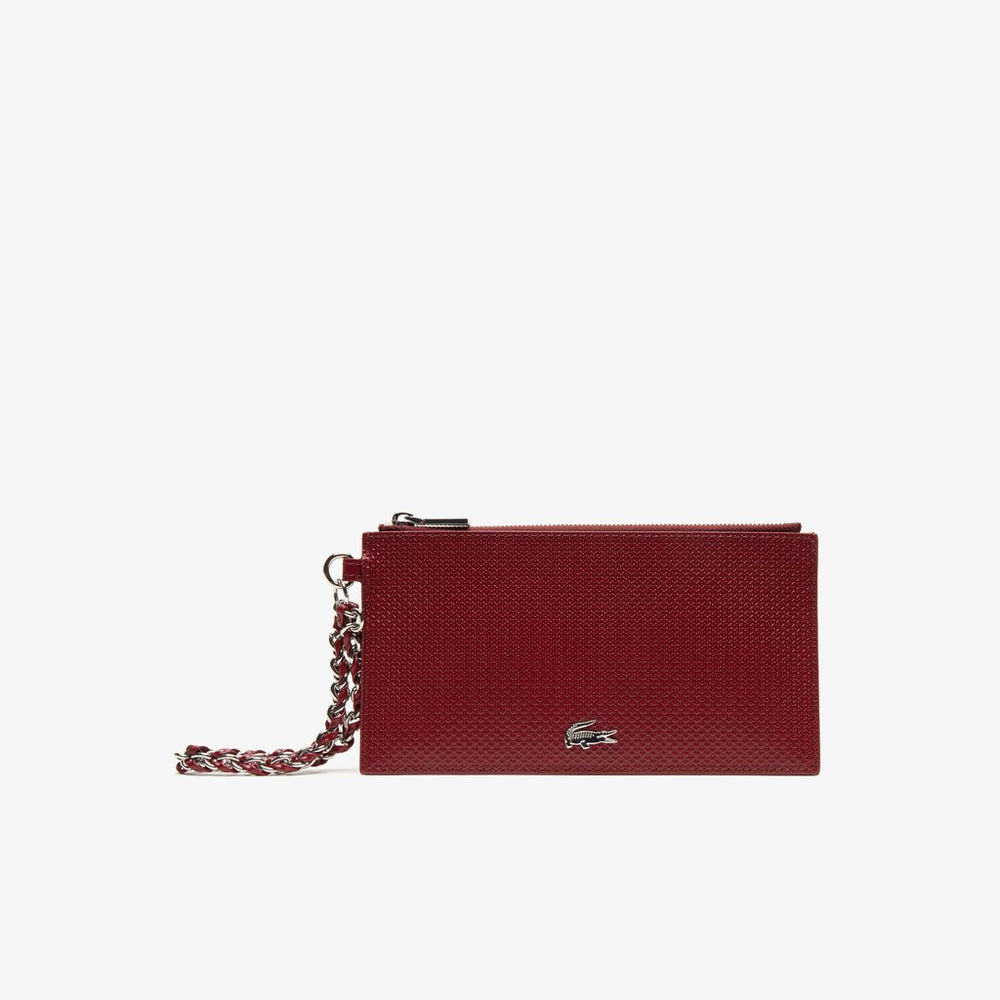 Wo  Chantaco Piqué Leather Zip Coin Pouch | Lacoste Womens