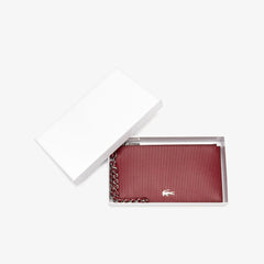 Wo  Chantaco Piqué Leather Zip Coin Pouch | Lacoste Womens