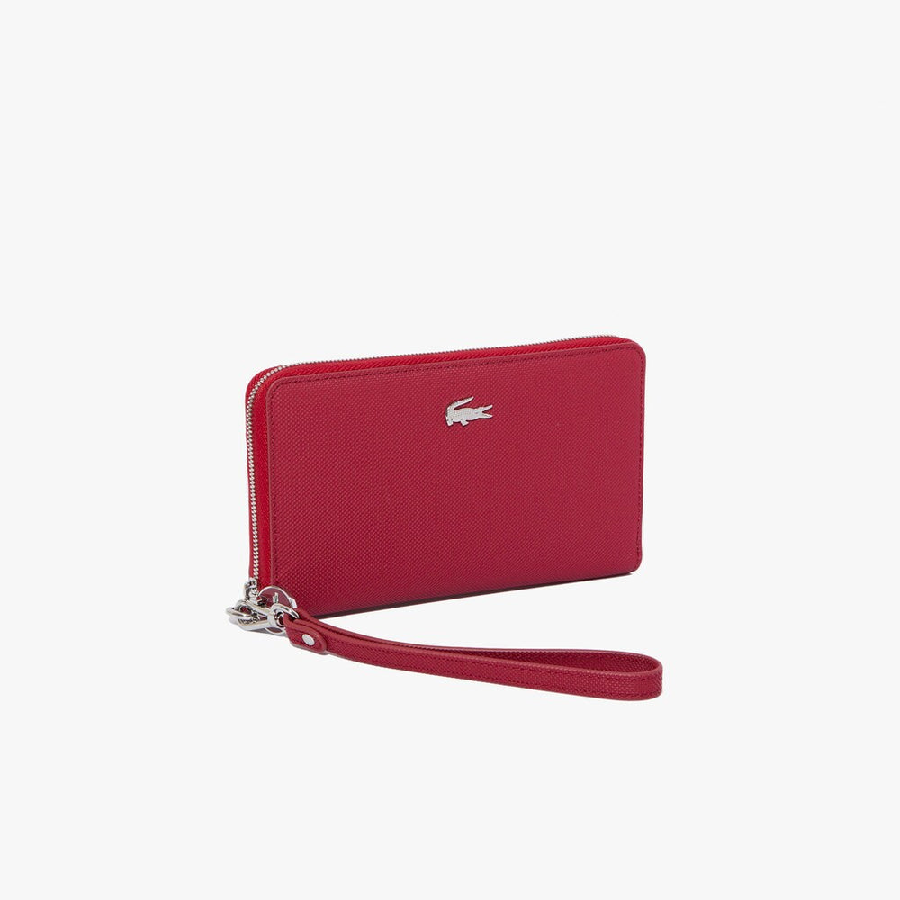 Wo  Daily Classic Coated Canvas Wristlet Wallet | Lacoste Womens