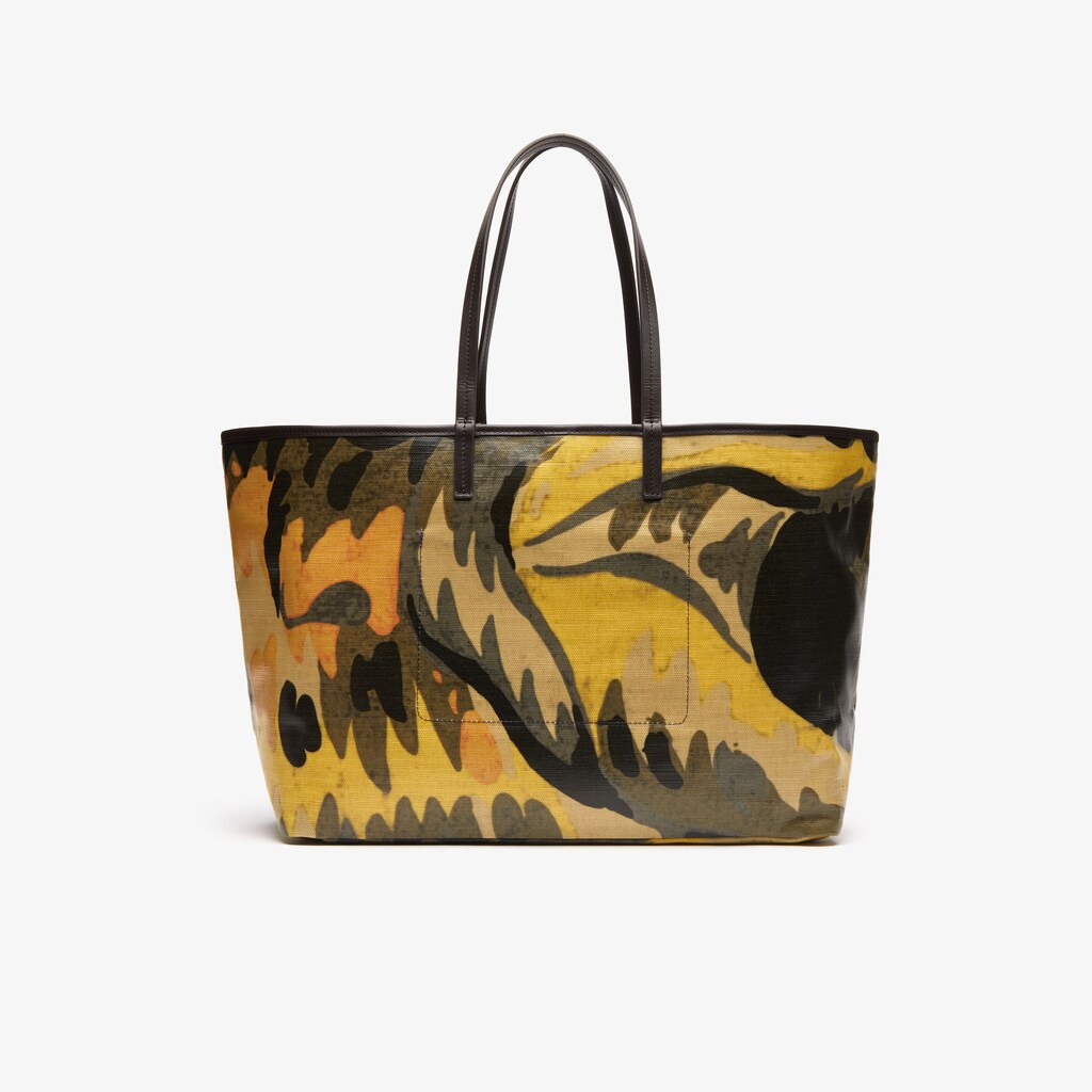 Wo  Robert George Large Coated Print Canvas Tote Bag | Lacoste Womens