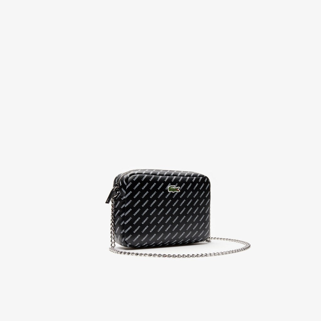 Wo  Lacoste LIVE Coated Print Canvas Shoulder Bag | Lacoste Womens