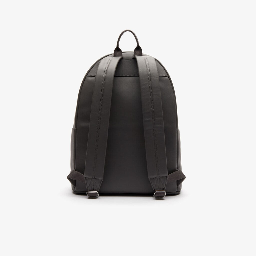 L.12.12 Casual Embossed Lettering Leather Backpack | Lacoste Mens