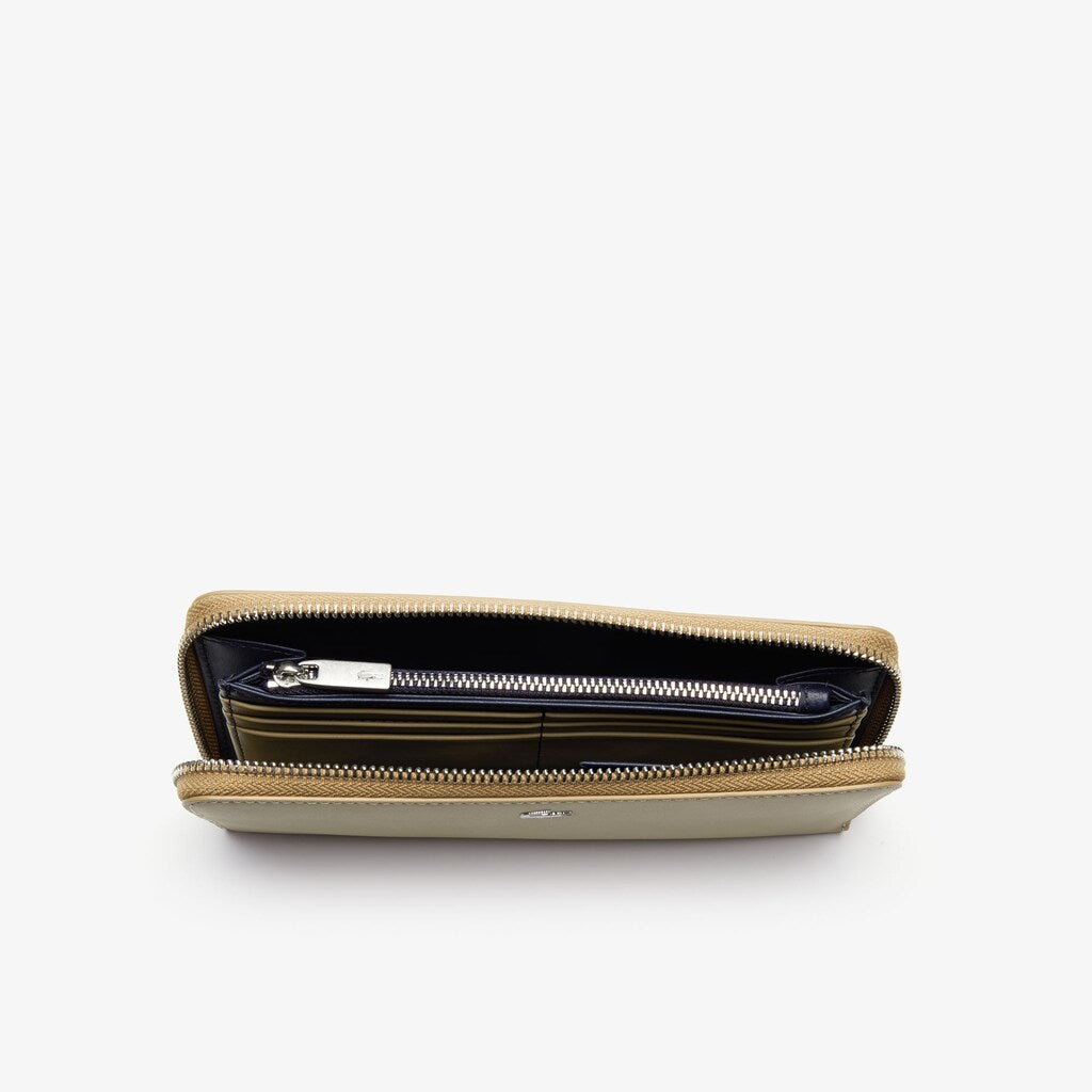 Fitzgerald Zip Colorblock Leather 6 Card Wallet | Lacoste Mens