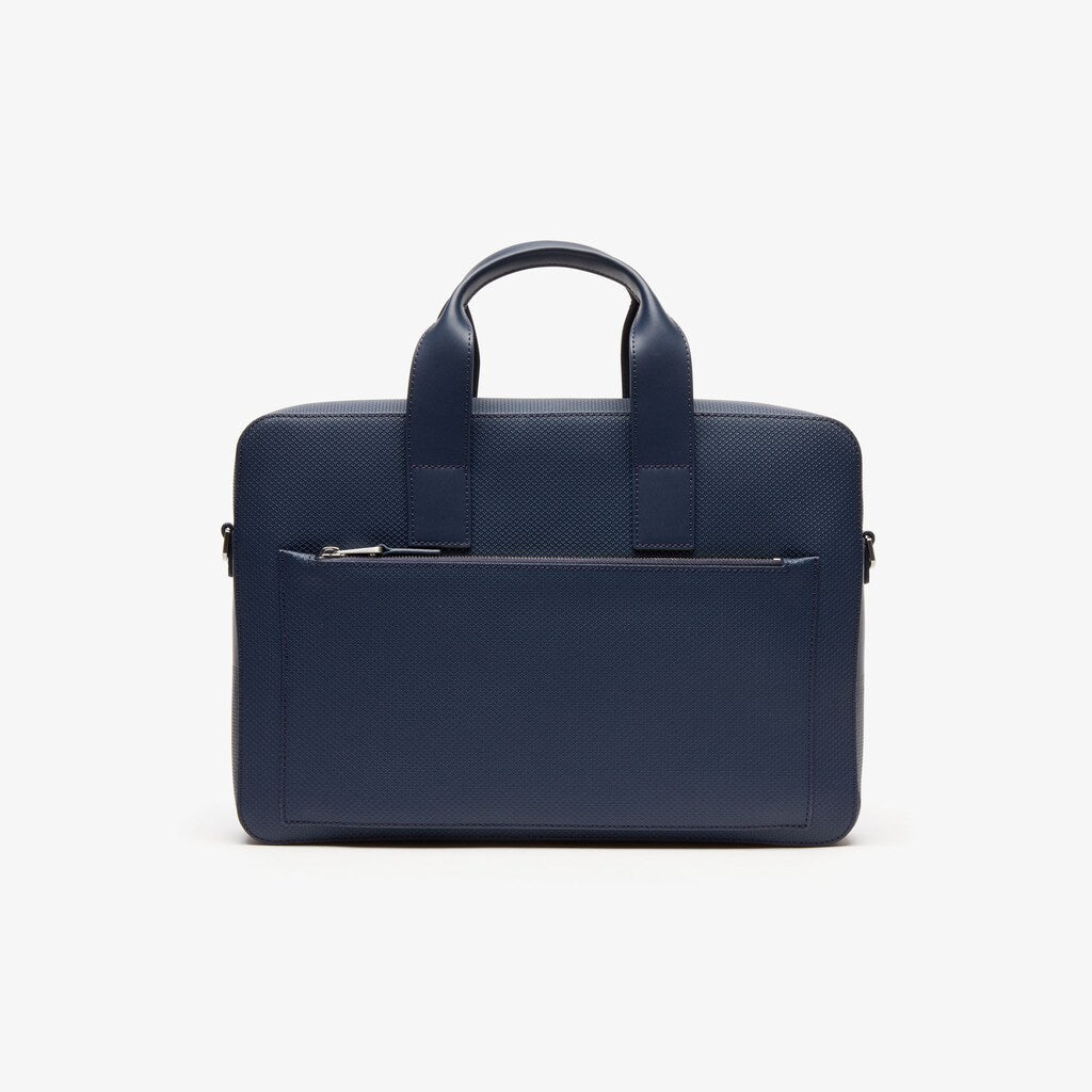 Chantaco Matte Piqué Leather Computer Bag | Lacoste Mens