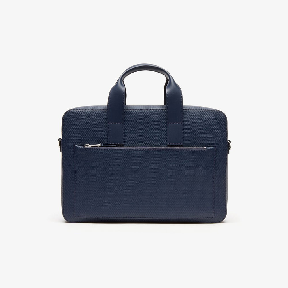 Chantaco Matte Piqué Leather Computer Bag | Lacoste Mens