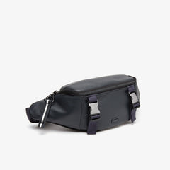 Altitude Grained Leather Zip Fanny Pack | Lacoste Mens