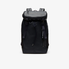 Altitude Grained Leather Flap Backpack | Lacoste Mens