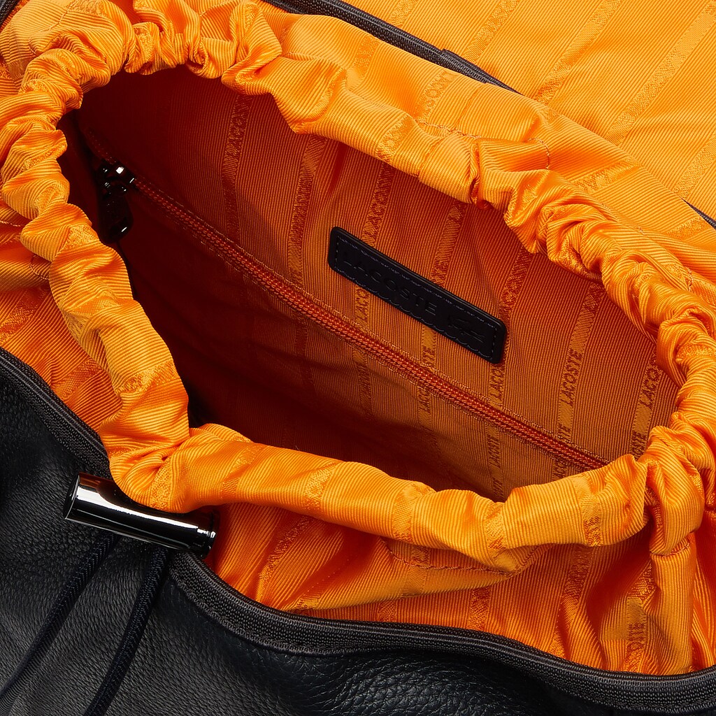 Altitude Grained Leather Flap Backpack | Lacoste Mens