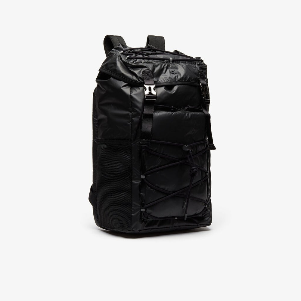 Altitude Drawstring Flap Nylon Backpack | Lacoste Mens