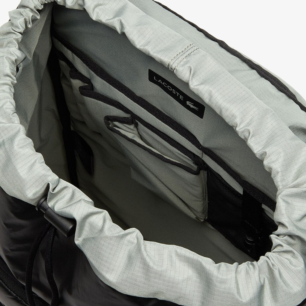 Altitude Drawstring Flap Nylon Backpack | Lacoste Mens