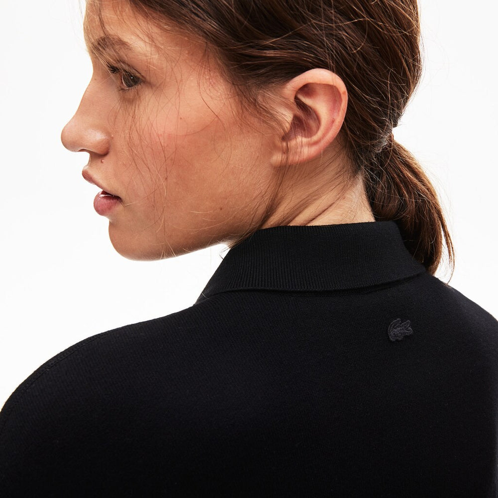 Wo  LIVE Rose-Embroidered Cropped Sweater | Lacoste Womens