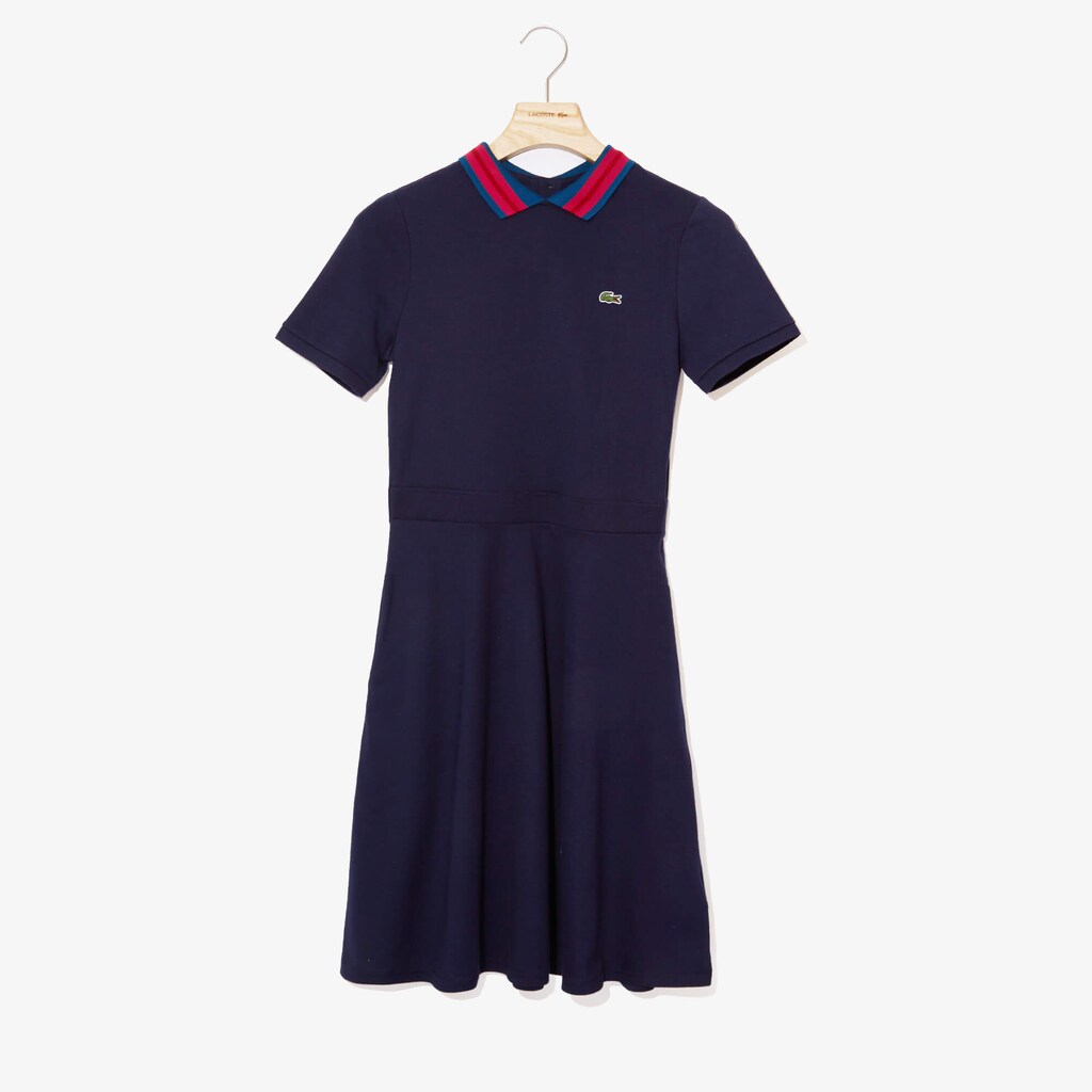 Wo  Stretch Cotton Piqué Polo Dress | Lacoste Womens