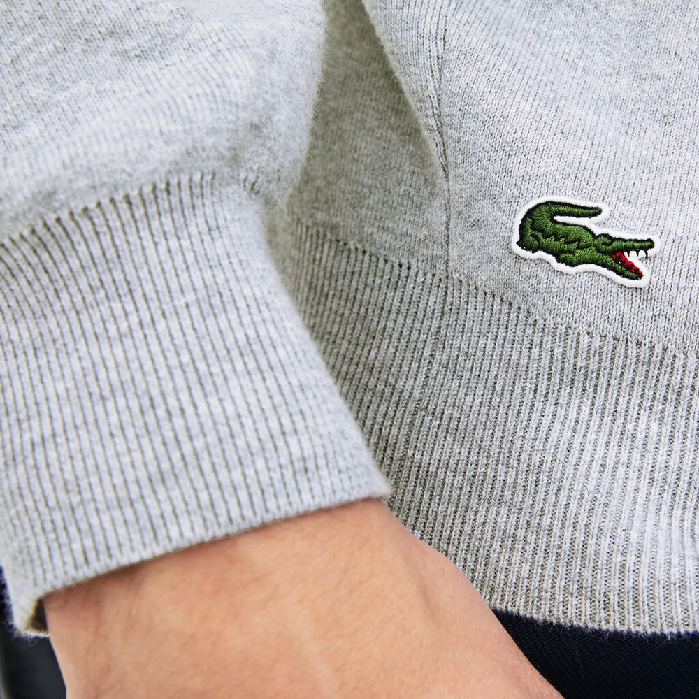3D-Lettering Crewneck Cotton Blend Sweater | Lacoste Mens