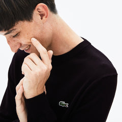 LIVE Crew Neck Cashmere And Cotton Sweater | Lacoste Mens