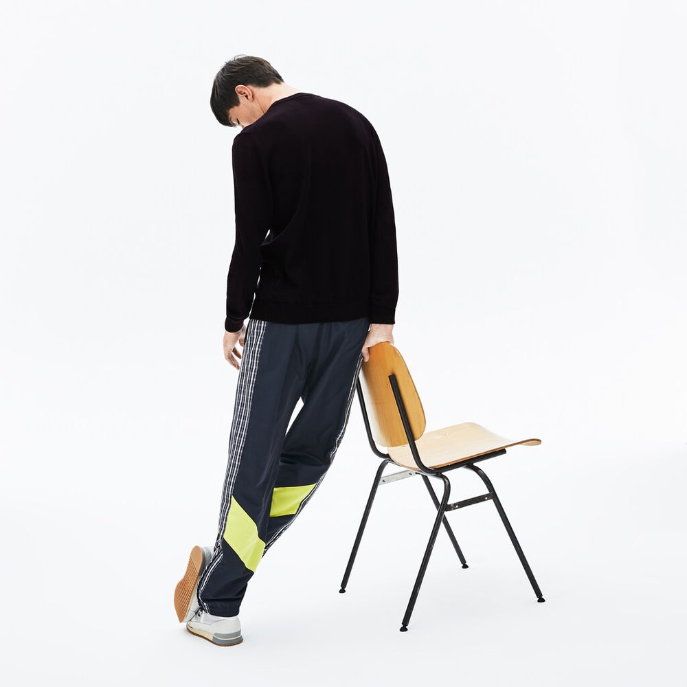 LIVE Crew Neck Cashmere And Cotton Sweater | Lacoste Mens