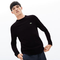 LIVE Crew Neck Cashmere And Cotton Sweater | Lacoste Mens