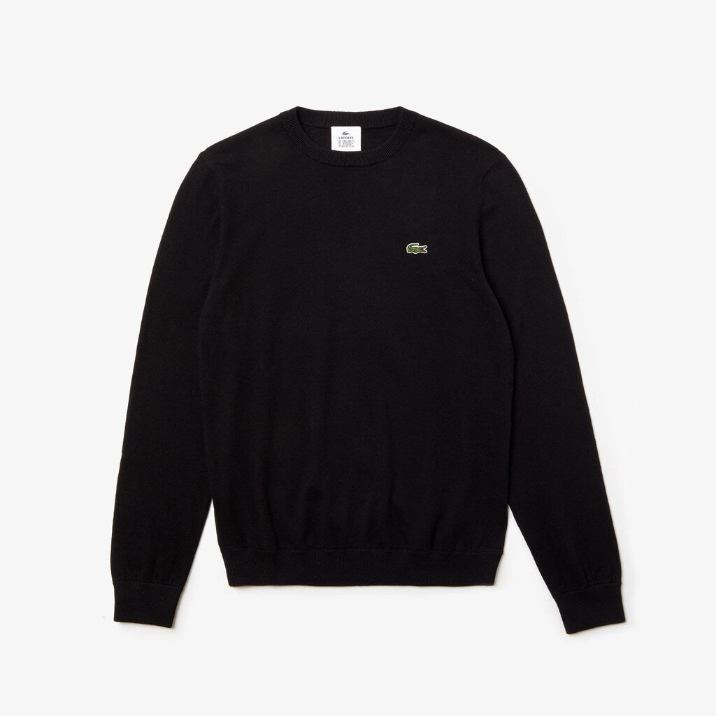 LIVE Crew Neck Cashmere And Cotton Sweater | Lacoste Mens