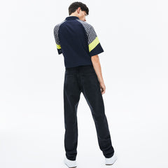 LIVE Straight Cut 5-Pocket Cotton Jeans | Lacoste Mens