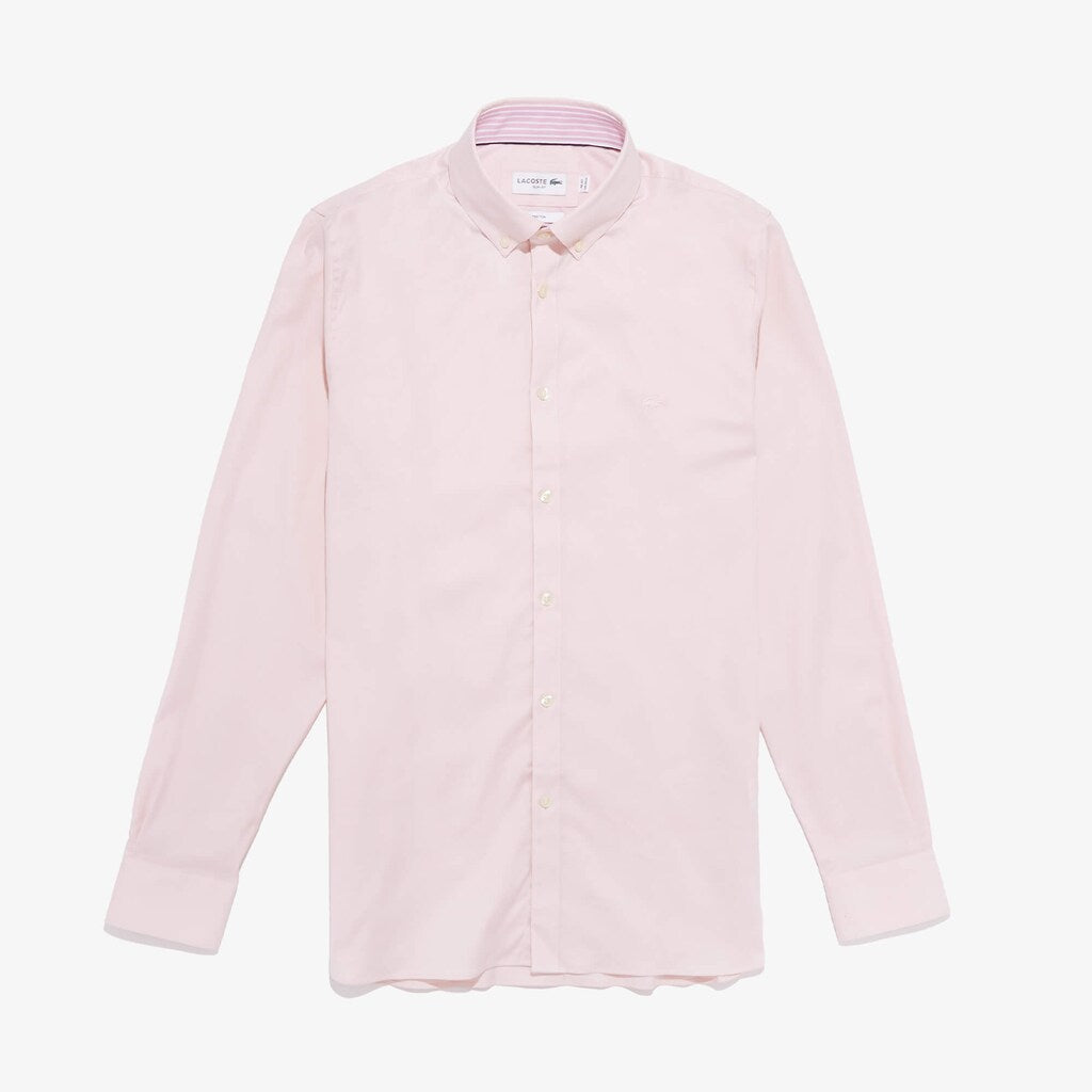 Slim Fit Stretch Cotton Shirt | Lacoste Mens