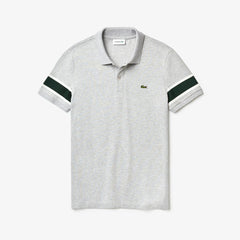 Slim Fit Striped-Sleeve Stretch Cotton Piqué Polo Shirt | Lacoste Mens