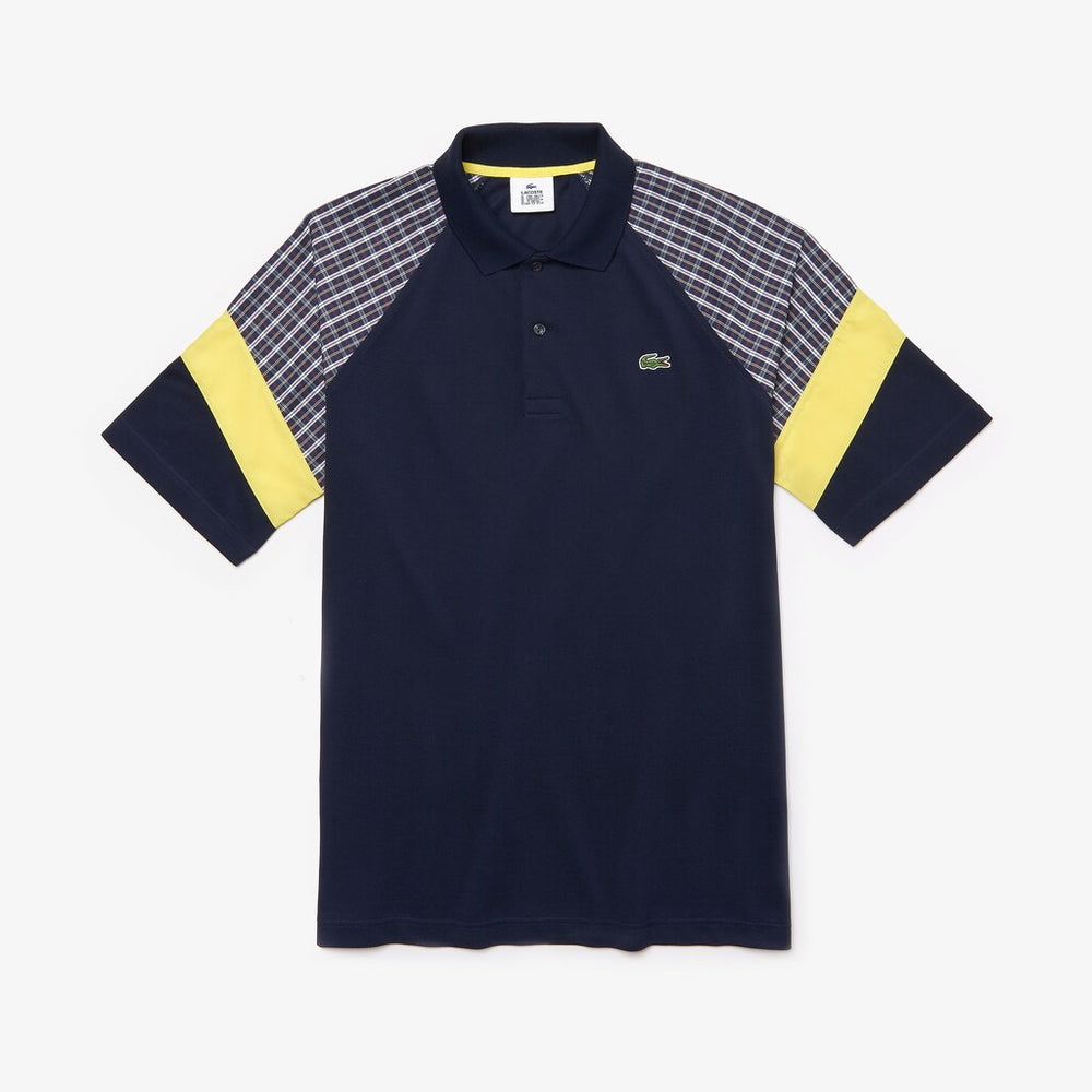 LIVE Loose Fit Patchwork Petit Piqué Polo | Lacoste Mens