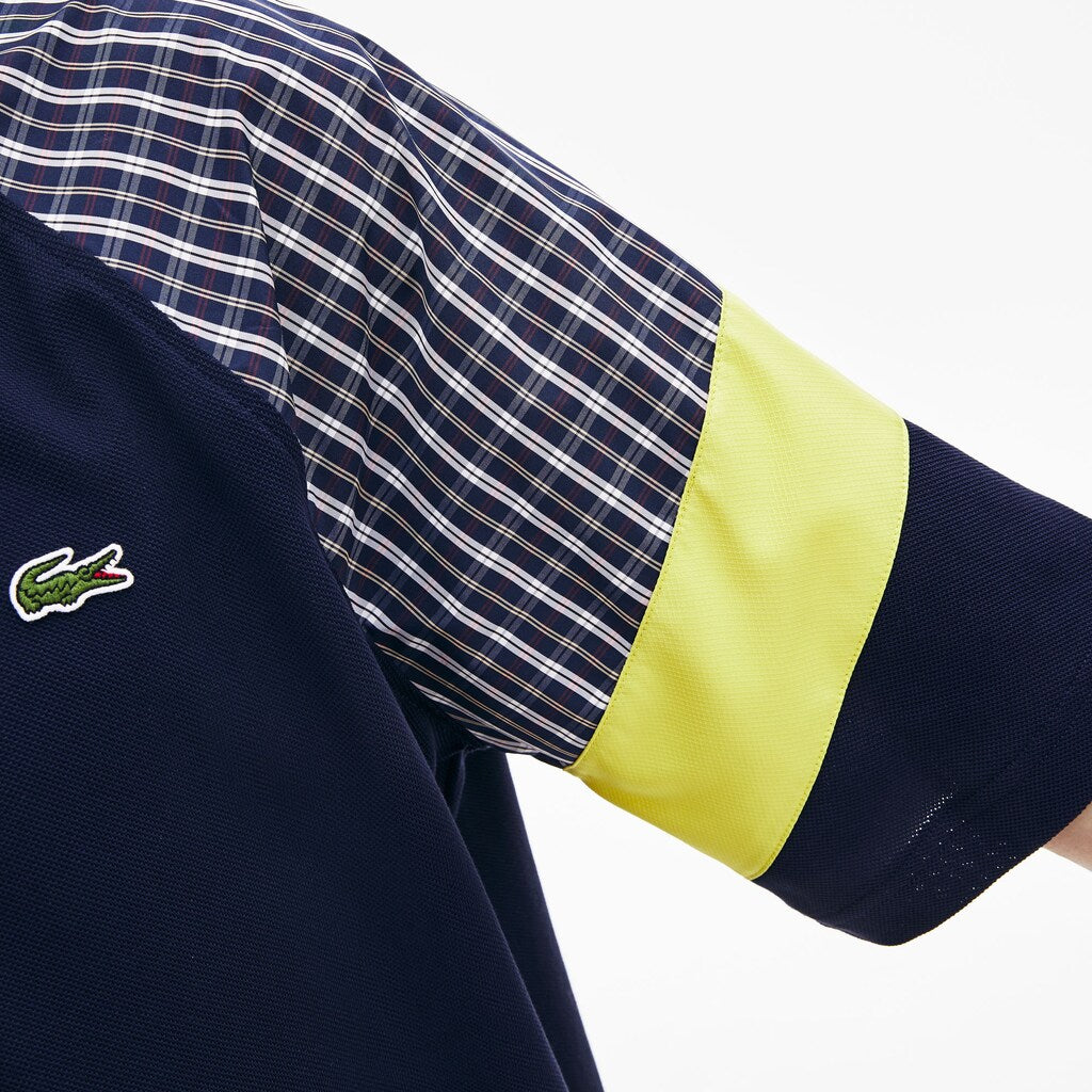 LIVE Loose Fit Patchwork Petit Piqué Polo | Lacoste Mens