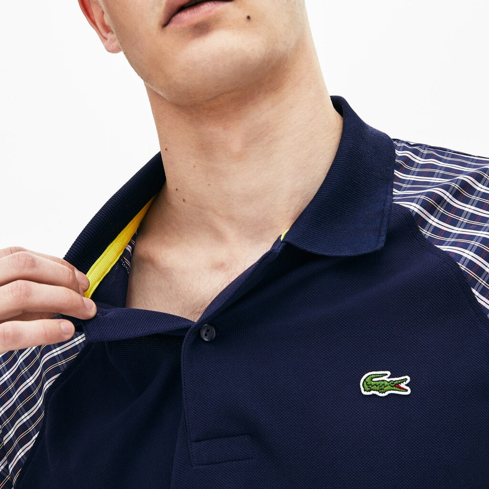 LIVE Loose Fit Patchwork Petit Piqué Polo | Lacoste Mens