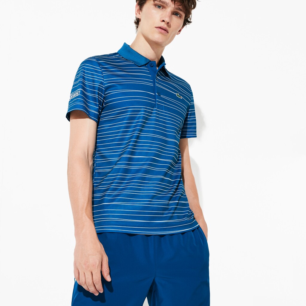 SPORT Striped Breathable Piqué Tennis Polo | Lacoste Mens