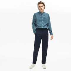 Pleat-Front Twill Chinos | Lacoste Mens
