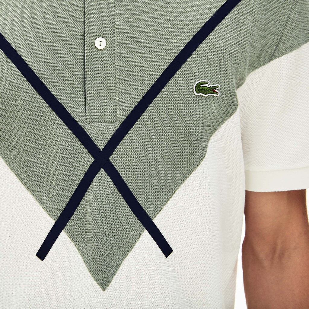Made In France Jacquard Cotton Piqué Polo Shirt | Lacoste Mens