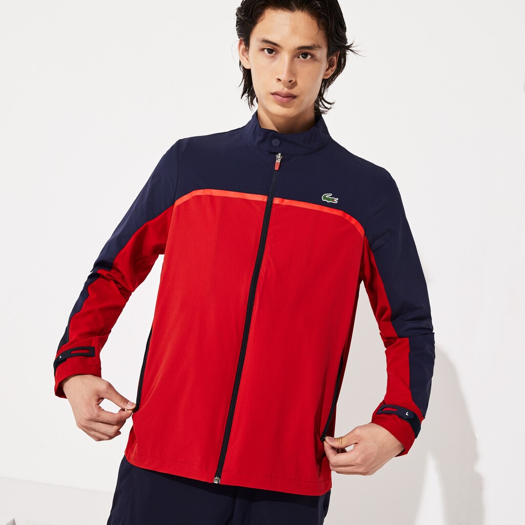 SPORT Color-Blocked Lightweight Stretch Zip Jacket | Lacoste Mens