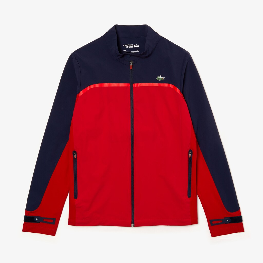 SPORT Color-Blocked Lightweight Stretch Zip Jacket | Lacoste Mens
