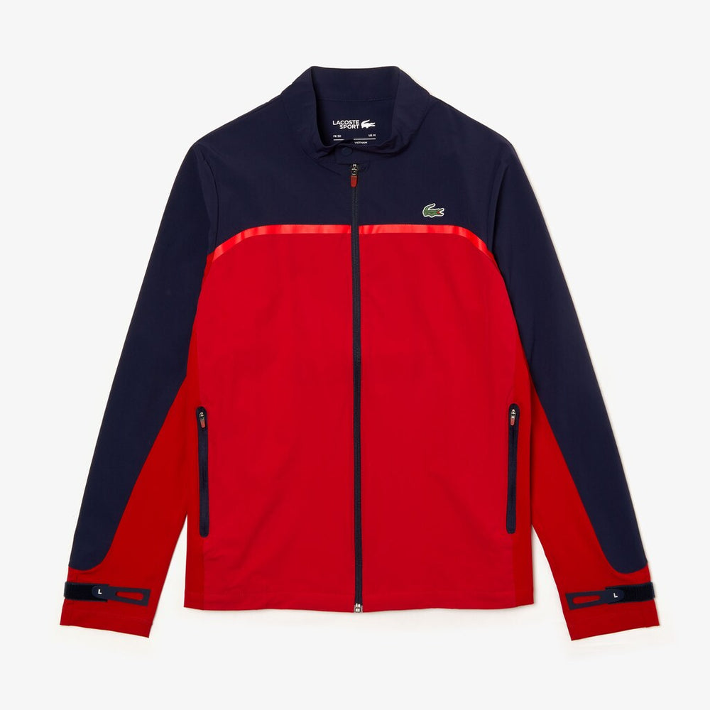 SPORT Color-Blocked Lightweight Stretch Zip Jacket | Lacoste Mens