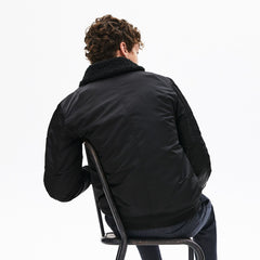 Sherpa Collar Padded Bomber Jacket | Lacoste Mens