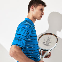 SPORT Novak Djokovic Striped Jersey Polo | Lacoste Mens