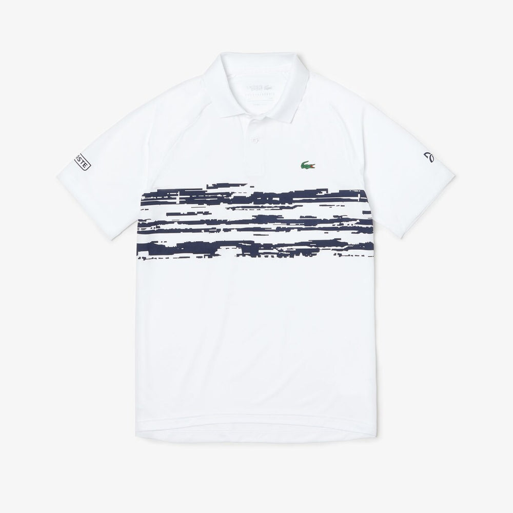 SPORT Novak Djokovic Stretch Print Jersey Polo | Lacoste Mens