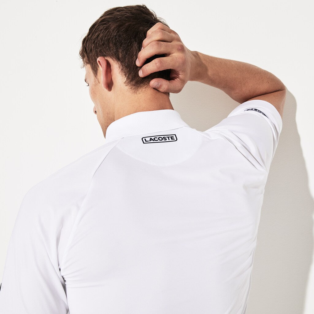SPORT Novak Djokovic Stretch Print Jersey Polo | Lacoste Mens