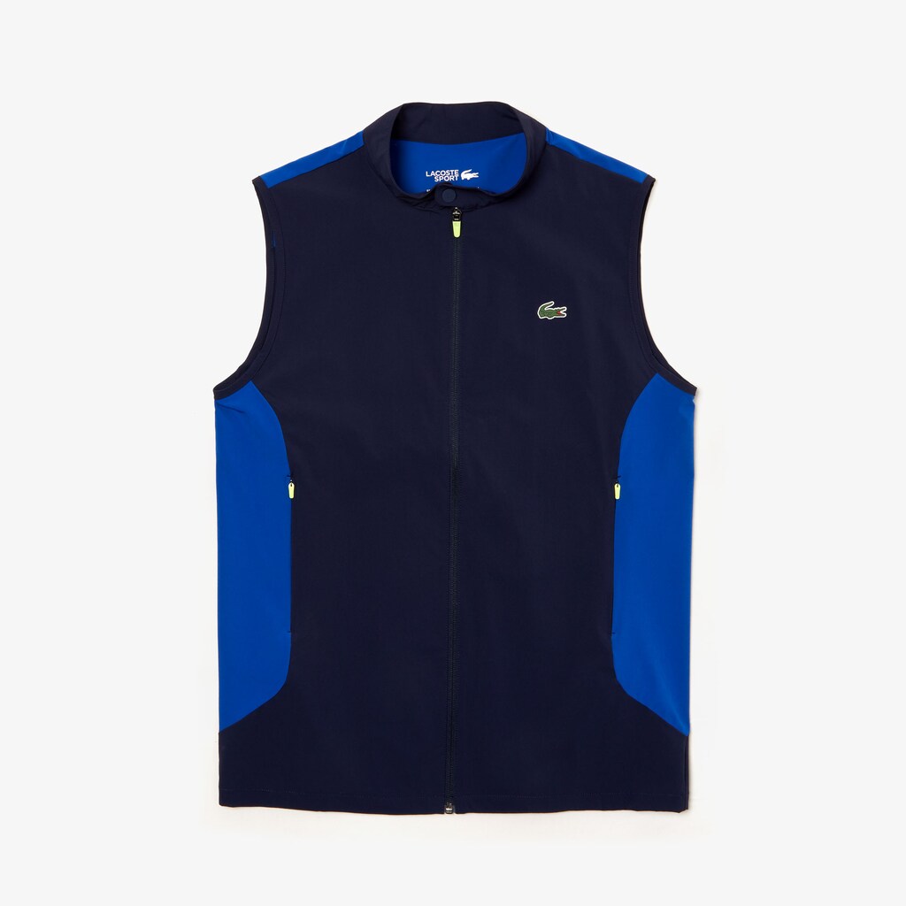 SPORT Stretch Zip Golf Rain Vest | Lacoste Mens