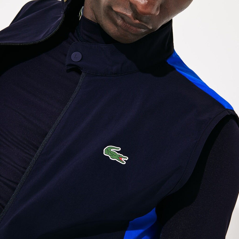 SPORT Stretch Zip Golf Rain Vest | Lacoste Mens