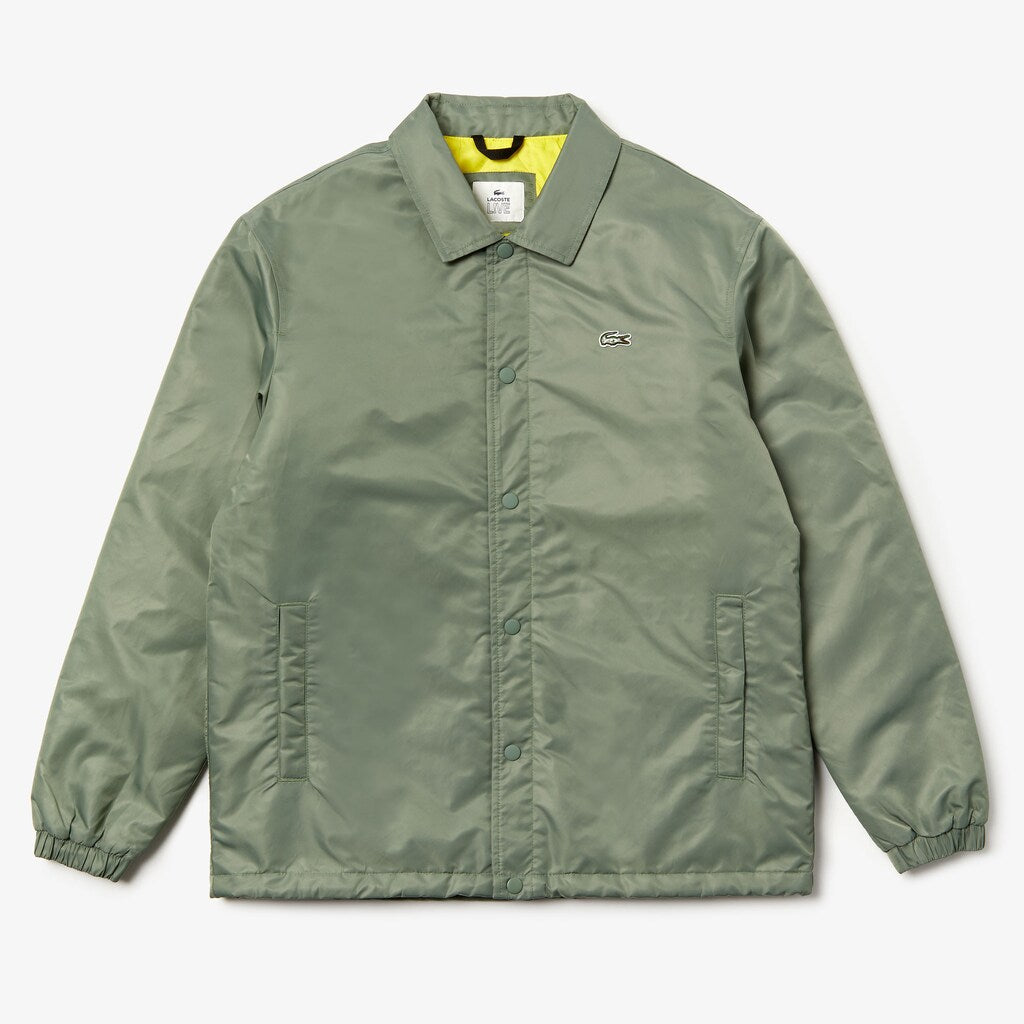LIVE Buttoned Embroidered Coach Jacket | Lacoste Mens